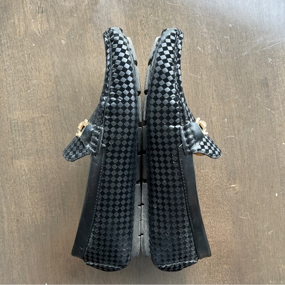 Gianni Checkered Faux Leather Loafers - Picture 6 of 7